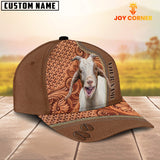 Joycorners Custom Name Goat Leather Carving Patterns Cap