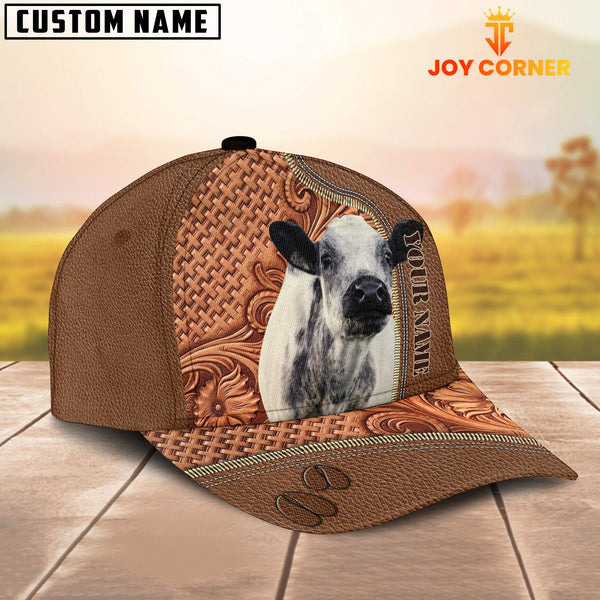 Joycorners Custom Name Speckle Park Leather Carving Patterns Cap