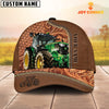 Joycorners Custom Name Tractor Leather Carving Patterns Cap