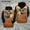 Joycorners Holstein Custom Name Live Like Someone Left The Gate Open Wood Pattern Hoodie