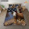 JoyCorners Simmental America Customized Name 3D Bedding Set