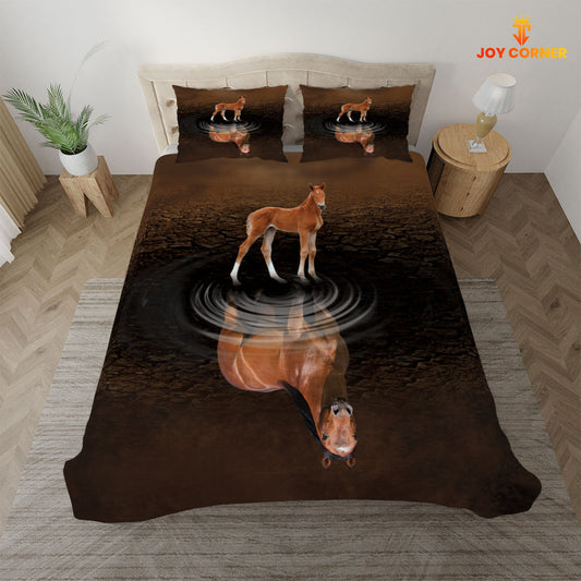 JoyCorners Horse Mother And Child 3D Bedding Set