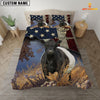 JoyCorners Belted Galloway America Customized Name 3D Bedding Set