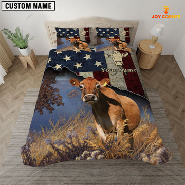 JoyCorners Jersey America Customized Name 3D Bedding Set