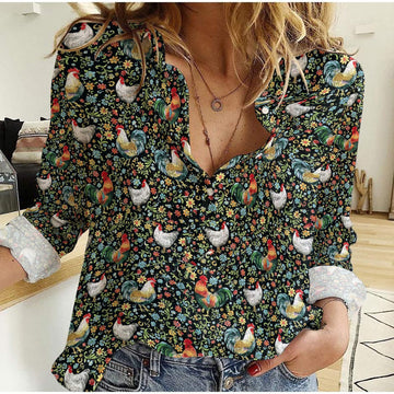 Joycorner Chicken Casual Shirt