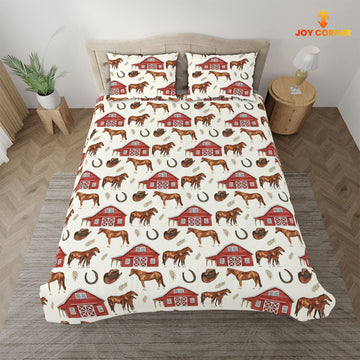 JoyCorners Horse Pattern 3D Bedding Set