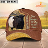 Joycorners Belted Galloway Live Like Someone Customized Name Brown Leather Cap