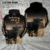 Joycorners Black Angus Live Like Someone Left The Gate Open On The Meadow Custom Name Black Hoodie