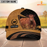 Joycorners Custom Name Red Angus Cattle Cap