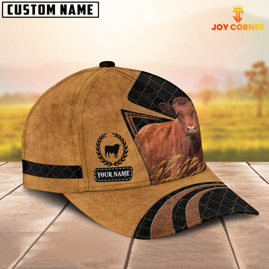 Joycorners Custom Name Red Angus Cattle Cap