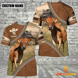 Joycorners Personalized Name Farm Horse Cattle Light Brown Hoodie