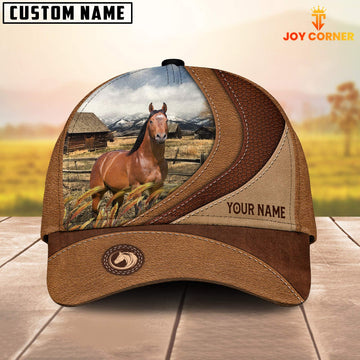 Joycorners Custom Name Horse Brown Classic Cap