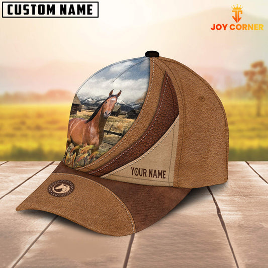 Joycorners Custom Name Horse Brown Classic Cap