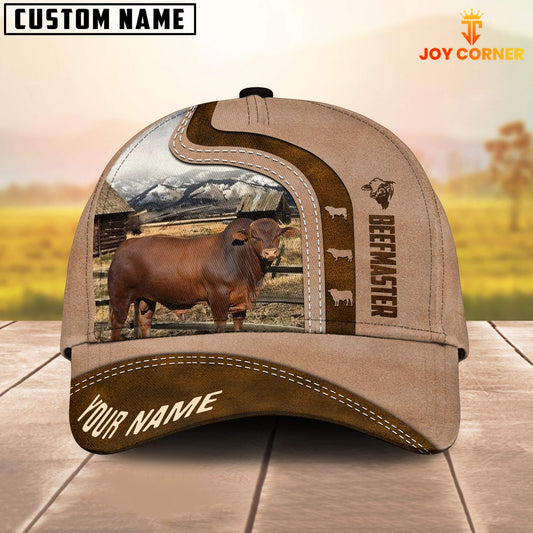 Joycorners Custom Name Beefmaster Cattle Light Brown Cap