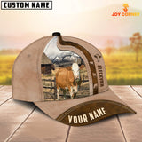 Joycorners Custom Name Fleckvieh Cattle Light Brown Cap
