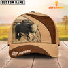 Joycorners Custom Name Black Hereford Cattle Light Brown Cap