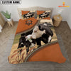 Joy Corners Black Hereford On The Farm Customized Name 3D Bedding Set