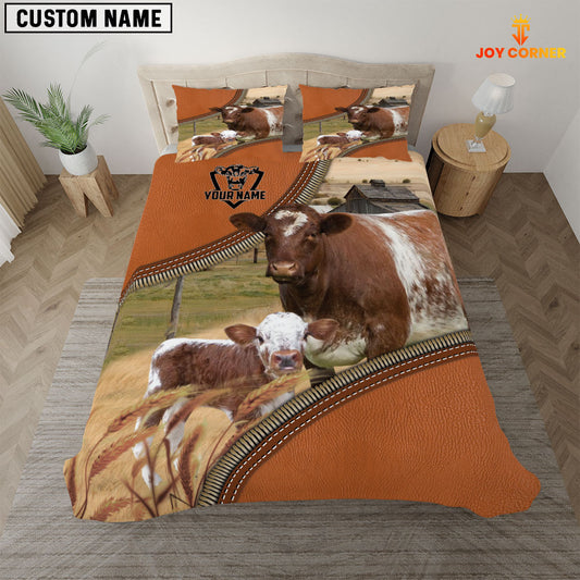 Joy Corners Shorthorn On The Farm Customized Name 3D Bedding Set