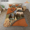 Joy Corners Simmental On The Farm Customized Name 3D Bedding Set