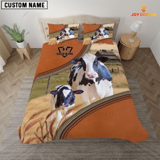 Joy Corners Holstein On The Farm Customized Name 3D Bedding Set