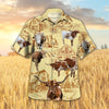 Joycorners Longhorn Cattle Farm All Over Printed 3D Hawaiian Shirt