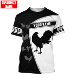 Joycorners Personalized Name Rooster G 3D Design All Over Printed
