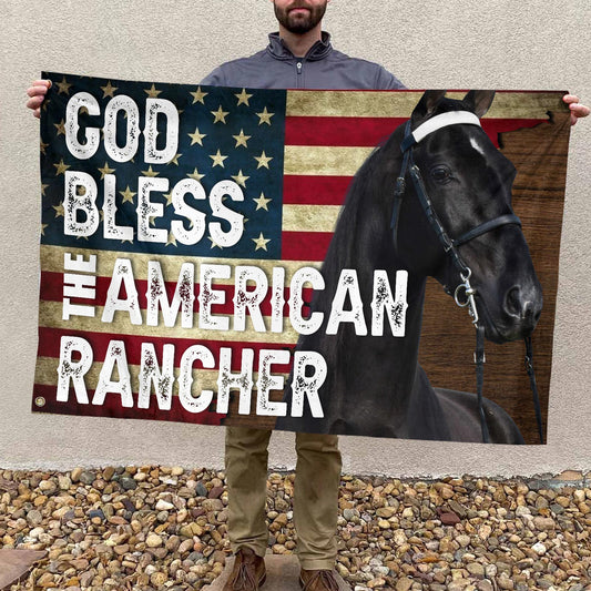 Joycorners GOD BLESS THE AMERICAN Tennessee Walker HORSE 3D Printed Flag