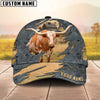 Joycorners Texas Longhorn Customized Name Cap