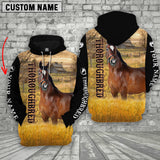Joycorners Personalized Name Thoroughbred Horse House On The Farm 3D Hoodie