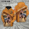 Joycorners Tiger Horse Custom Name Race Hoodie