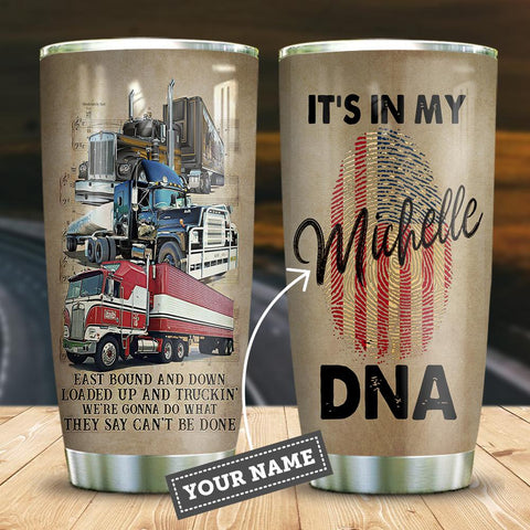 Joycorners Trucker Its In My DNA Personalized KD2 Custom Personalized Tumbler NF40840