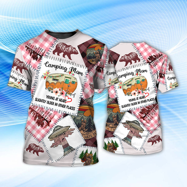 Joycorners Camping Mom Young At Heart Slightly Older In Other Places All Over Printed 3D Shirts