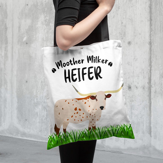 Joycorners Tx-Longhorn Cattle All Over Printed 3D Tote Bag