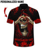 Joycorners Custom Name November Guy Praying Skeleton All Over Printed 3D Shirts