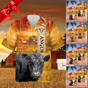 Joycorners Cattle Breed All Printed 3D Hawaiian Shirt