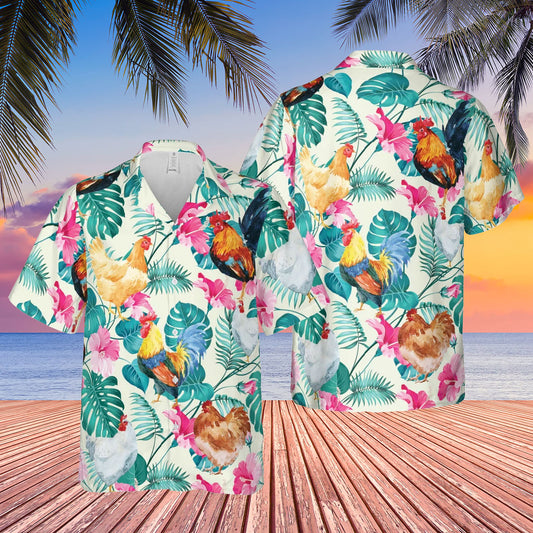 Joycorners Chicken Hawaiian Shirt