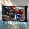 Joycorners We The Fringe Freedom Convoy 2022 American Canadian Grommet Flag 3D All Over Printed