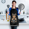 Joycorners Yorkshire Terrier In The Pocket Black 2 All Over Printed 3D Apron