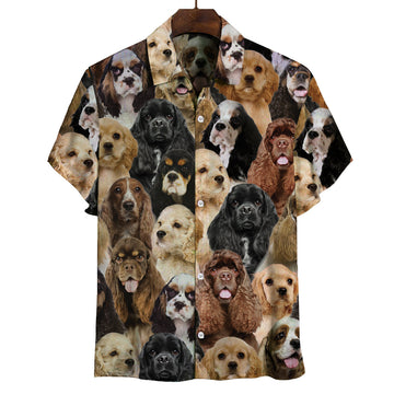 Joycorners You Will Have A Bunch Of American Cocker Spaniels All Over Printed 3D Hawaiian shirt