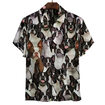 Joycorners You Will Have A Bunch Of Boston Terriers All Over Printed 3D Hawaiian shirt