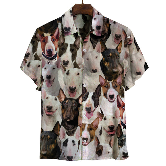 Joycorners You Will Have A Bunch Of Bull Terriers All Over Printed 3D Hawaiian shirt