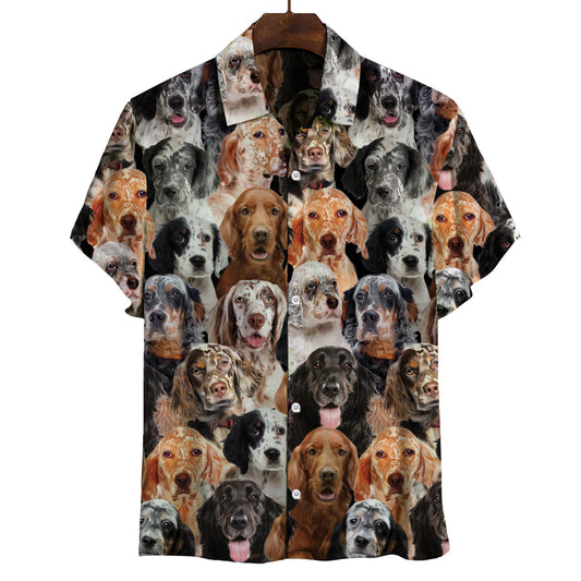 Joycorners You Will Have A Bunch Of English Setters All Over Printed 3D Hawaiian shirt