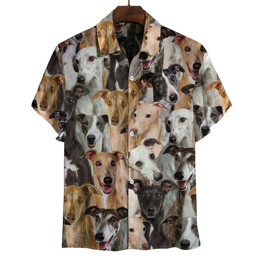 Joycorners You Will Have A Bunch Of Greyhounds All Over Printed 3D Hawaiian shirt