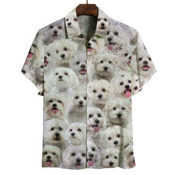 Joycorners You Will Have A Bunch Of Malteses All Over Printed 3D Hawaiian shirt