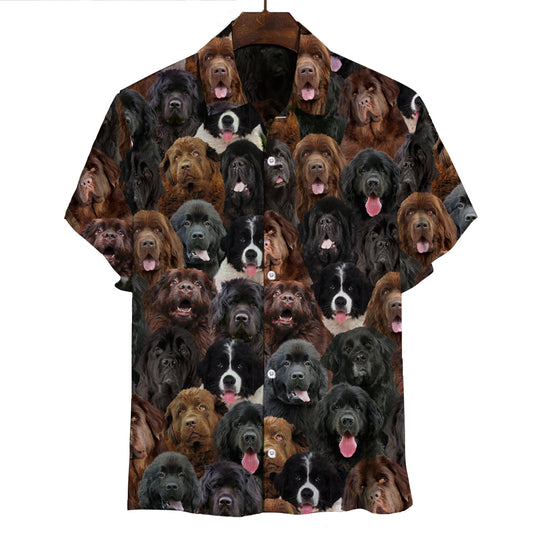 Joycorners You Will Have A Bunch Of Newfoundland All Over Printed 3D Hawaiian shirt