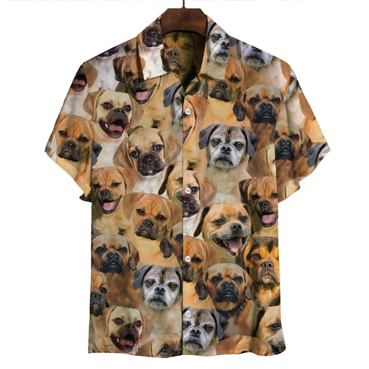 Joycorners You Will Have A Bunch Of Puggles All Over Printed 3D Hawaiian shirt