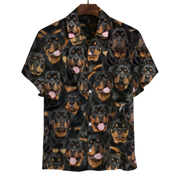 Joycorners You Will Have A Bunch Of Rottweilers All Over Printed 3D Hawaiian shirt