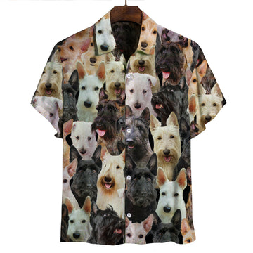 Joycorners You Will Have A Bunch Of Scottish Terriers All Over Printed 3D Hawaiian shirt