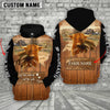 Joycorners Highland Cattle Custom Name Live Like Someone Left The Gate Open Wood Pattern Hoodie