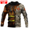 Joycorners Personalized Name Fireman Baisc Camo All Over Printed 3D Shirts